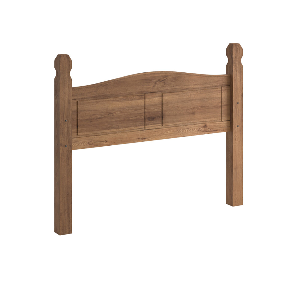 Respaldo Queen Madera Maciza 160cm - Linea Mexicana Oscuro