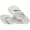 Ojotas Havaianas Brasil Logo Blanco