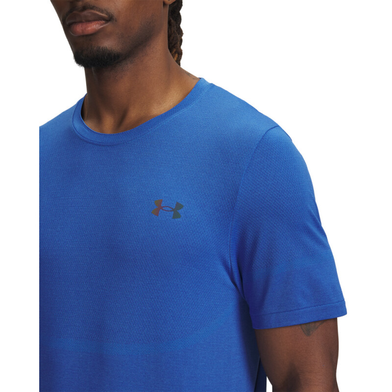 UA Vanish Elite Seamless SS-ORG BLU-402