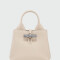 LONGCHAMP - Clutch Le Roseau XS Beige