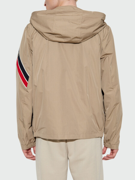Moncler - Rompevientos con capucha, Claut Marfil