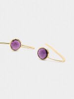 Pendientes Con Piedras dorado