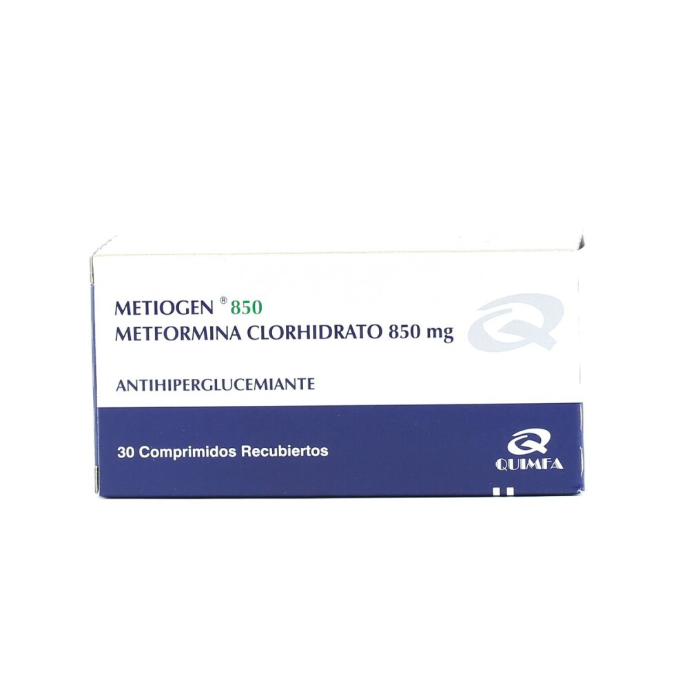METIOGEN 850 MG. CJ X 30 COMPRIMIDOS única