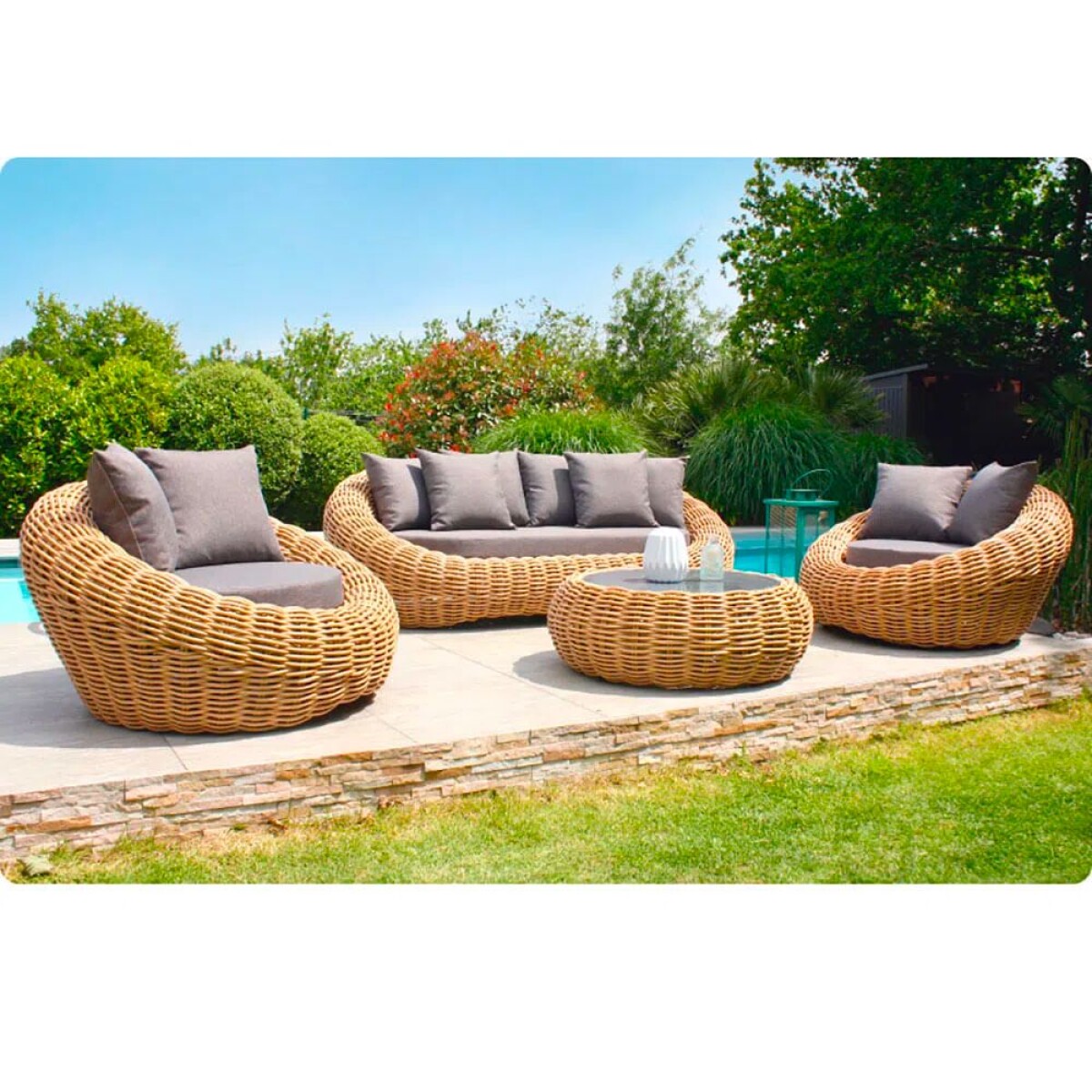 Juego de jardin Mykonos 