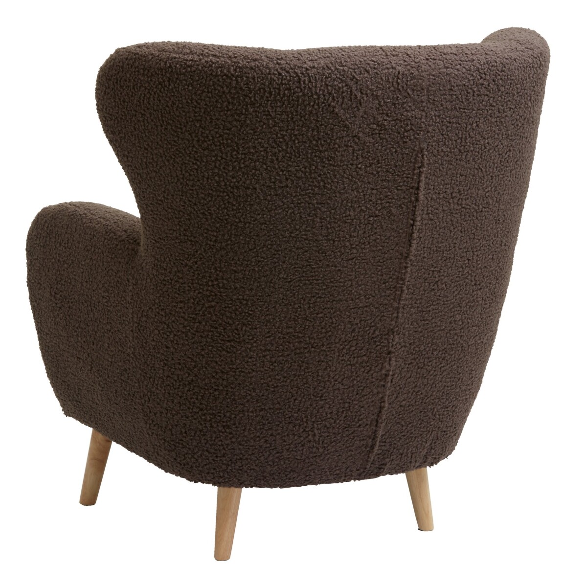 Sillón VILDSUND 1 cuerpo tela bouclé marrón 