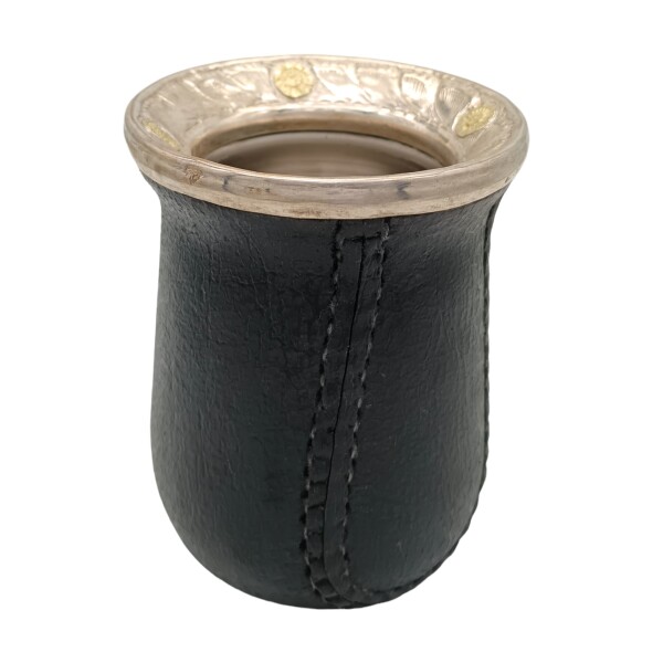 MATE CAMIONERO PLATA Y ORO 23 Negrouniforme
