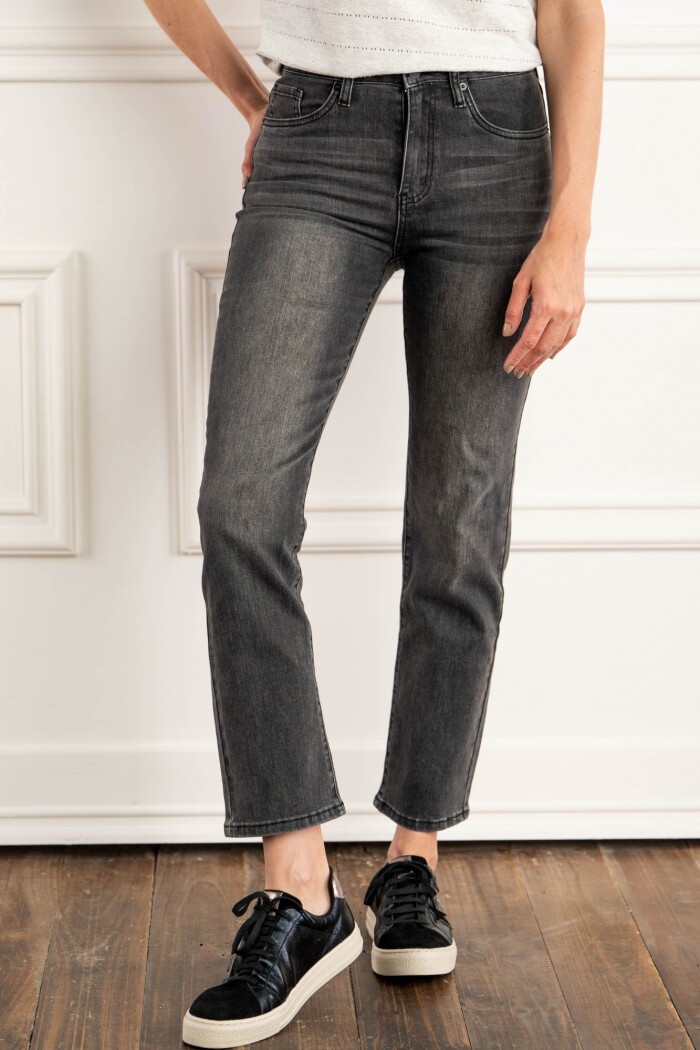 Jean Recto Denim Gris