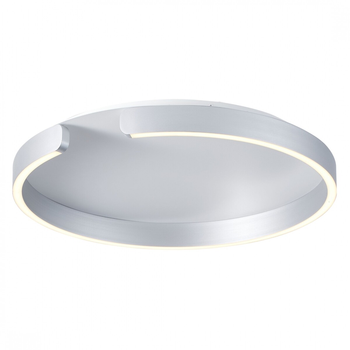 Plafón LED, Diseño anillo cortado, Dimerizable 30W 40CM - PLATA 