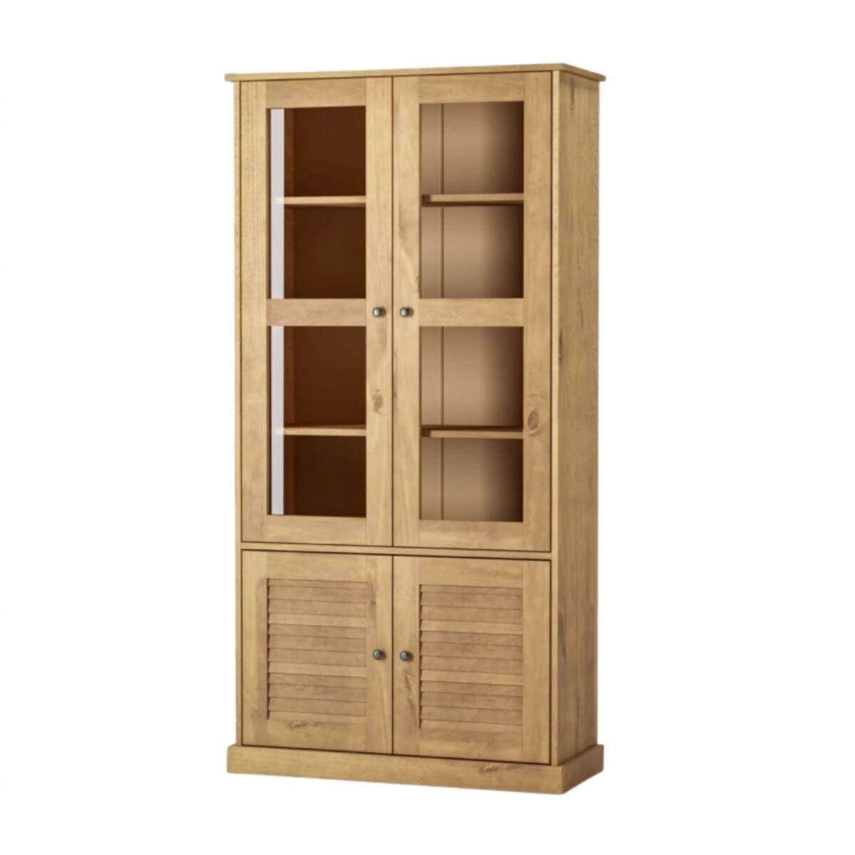 Cristalero 4 Puertas - Línea Valenciana - Natural 