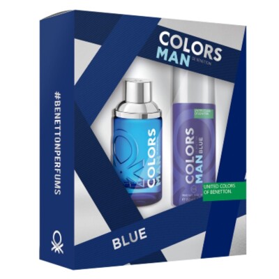 Perfume United Colors Of Benetton Man Blue Pack EDT 100 ML + Desodorante 150 ML