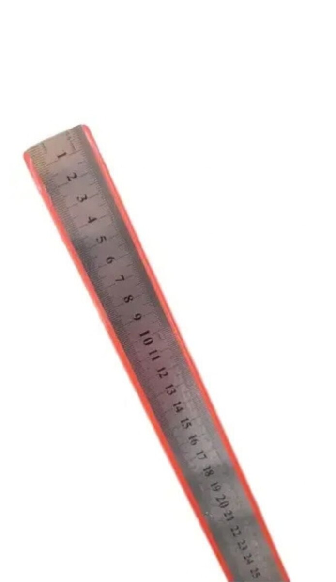 REGLA METALICA 30CM (UNIDAD) CHICA SOBRE NARANJA 