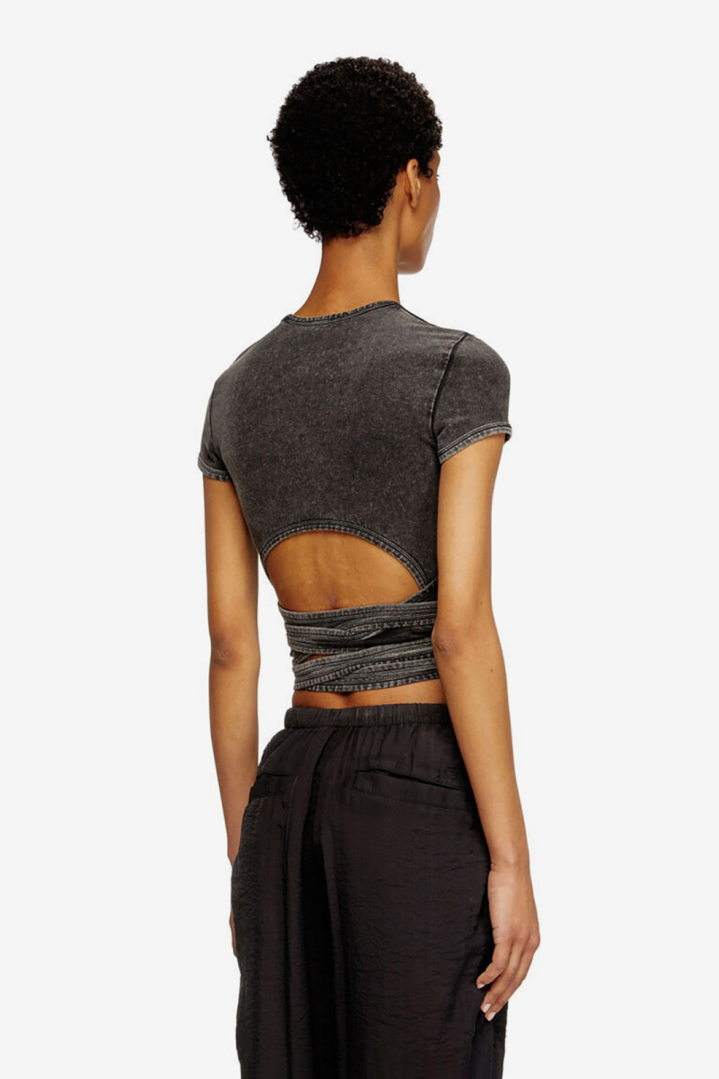 T-BUNNY-TAIL-R1 TOP Negro