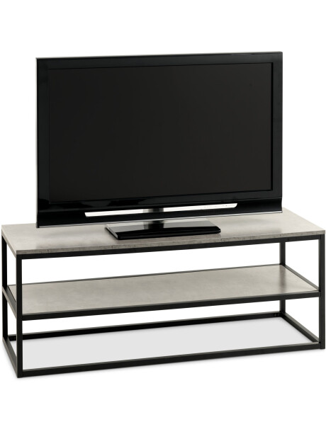 Mueble TV DOKKEDAL 1 estante hormigón/negro Mueble TV DOKKEDAL 1 estante hormigón/negro