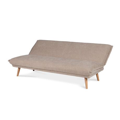 Sofá Cama Forma - Tela Microfibra 130 (Beige)