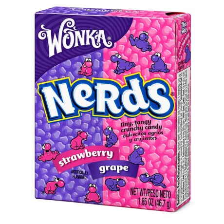Caramelos Nerds Frutilla y Uva 47g Caramelos Nerds Frutilla y Uva 47g