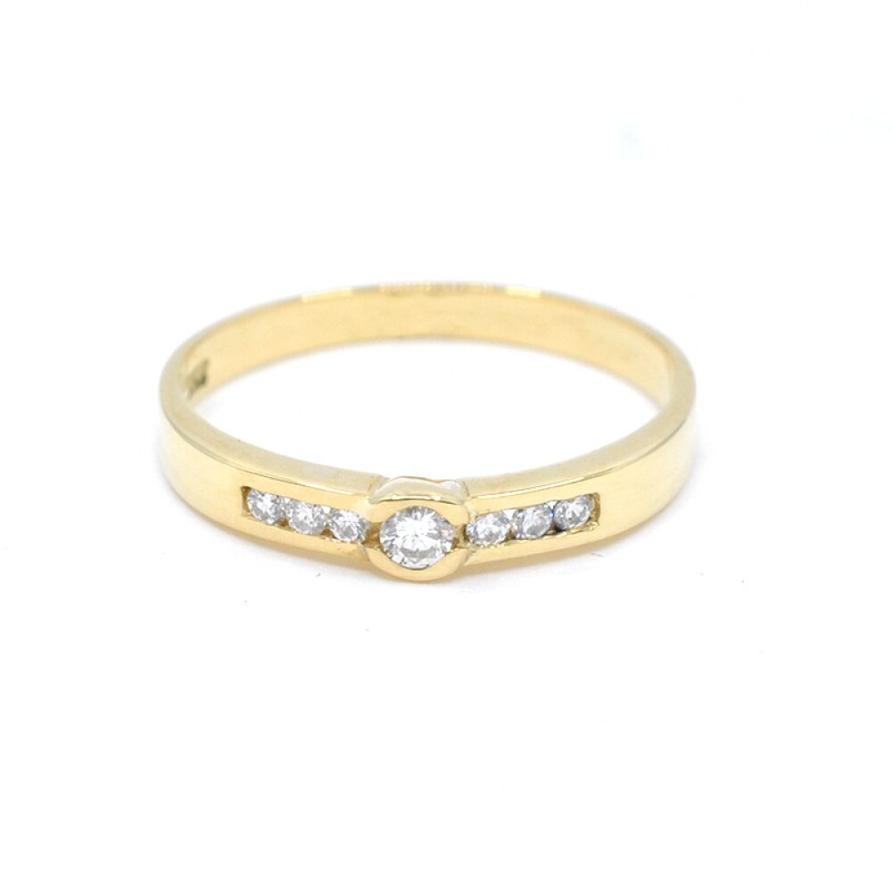 Anillo oro 18k y brillantes Anillo oro 18k y brillantes
