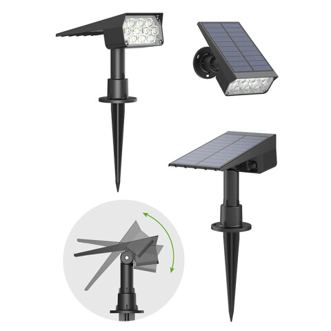 Proyector solar LED IP54 200Lm luz RGB IX3075
