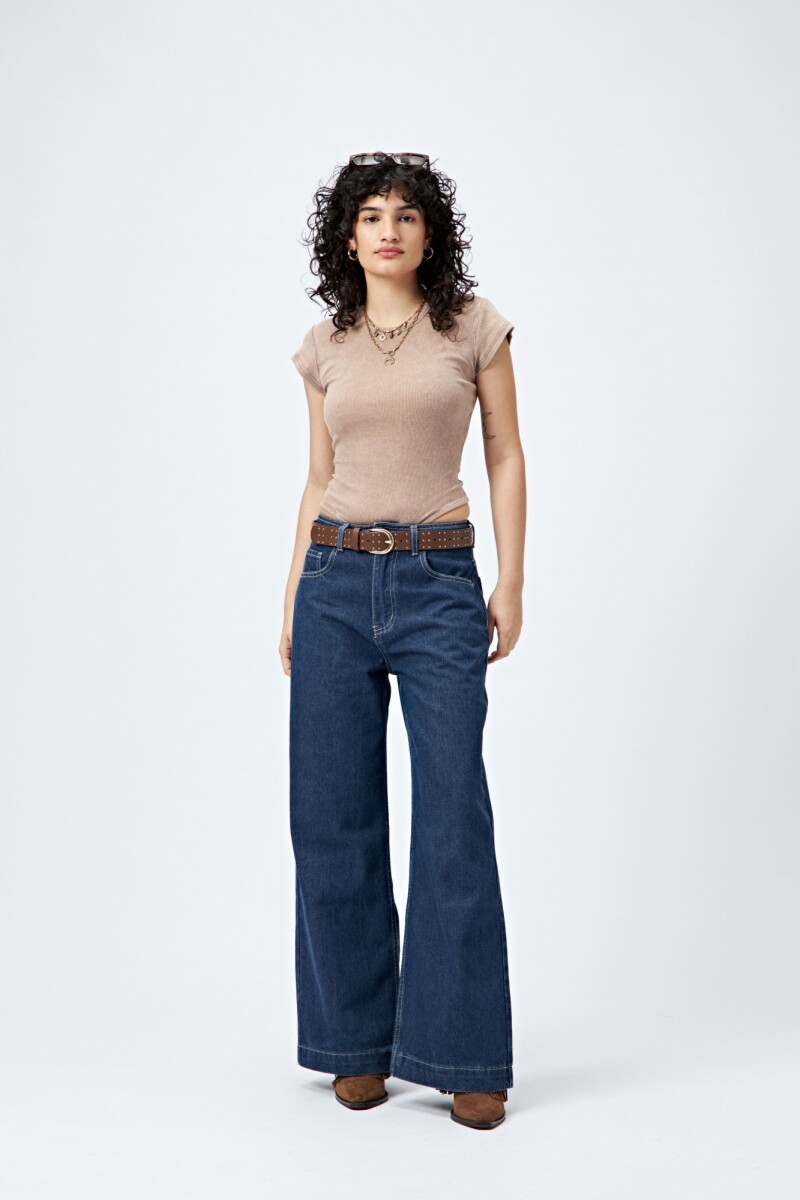 JEAN TISSU Azul
