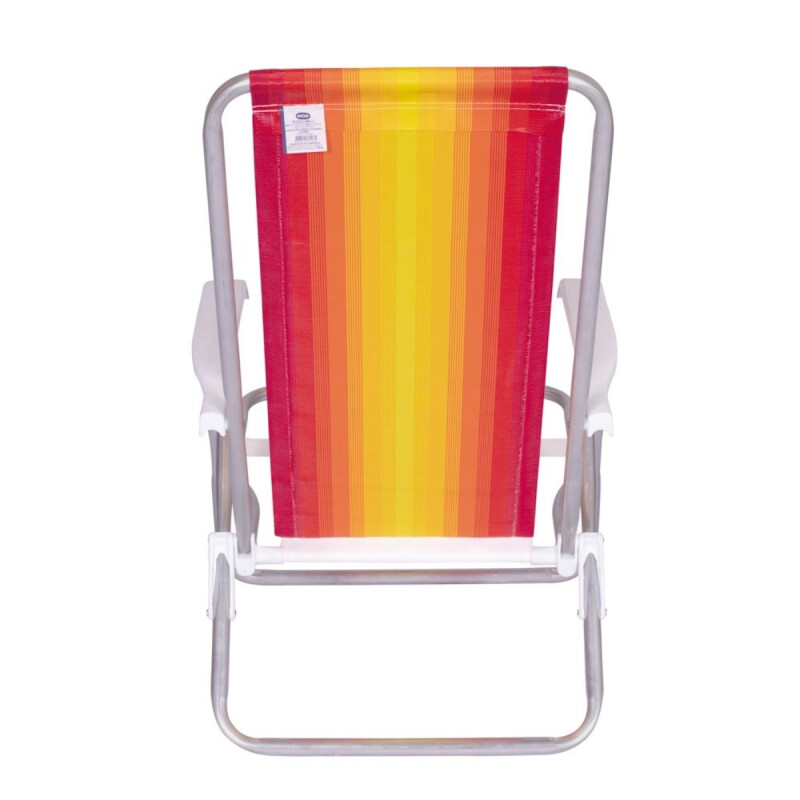 Silla reclinable 4 posiciones aluminio NARANJA