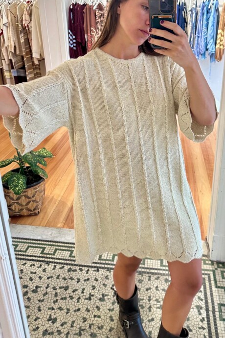 Vestido Olinda Crudo