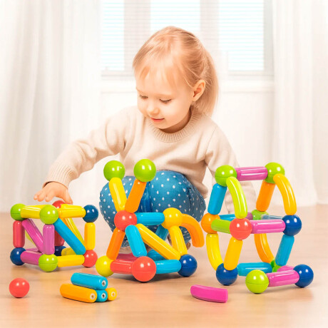 Juego Bloques Sticks Magnéticos 166pcs Construcción Juego Bloques Sticks Magnéticos 166pcs Construcción