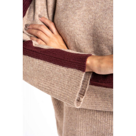 Sweater Combinado Mocha