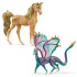 Schleich Figuras Set Juguete Unicornio Dragon Niños Infantil Modelo Dragon y Unicornio Dorado