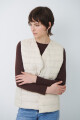 CHALECO PLUMAS BEIGE