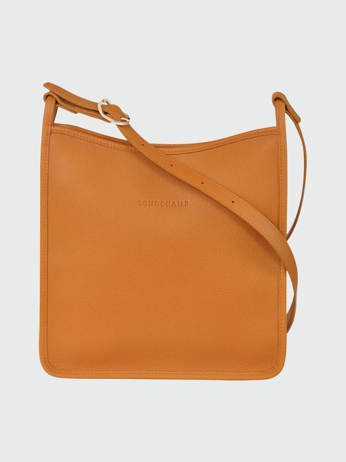 Longchamp -Cartera de cuero cruzada, Zipped Naranja