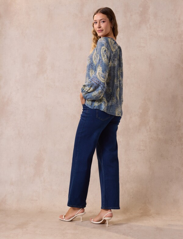 Blusa Puntilla AZUL/MULTI