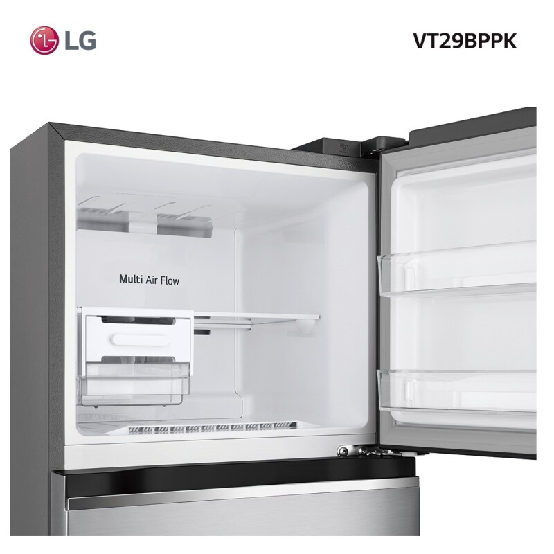 Heladera Inverter No Frost LG Vt29bppk 265 Lt Eficiencia A Color Gris Heladera Inverter No Frost Lg Vt29bppk 265 Lt Eficiencia A Color Gris