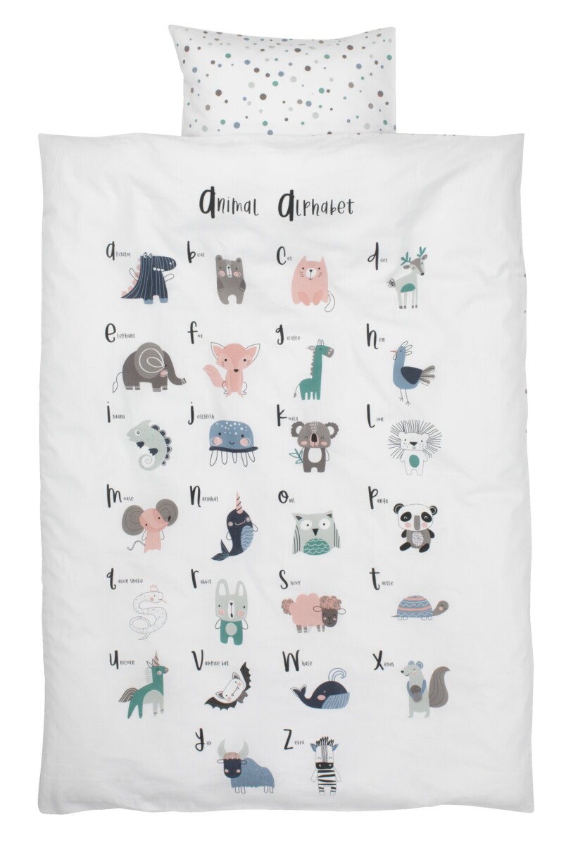 Juego funda nórdica junior ALICE 100x140 verde 