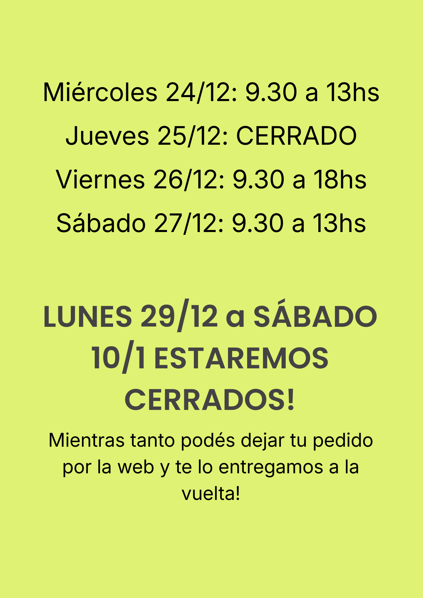 Cerrado por vacaciones