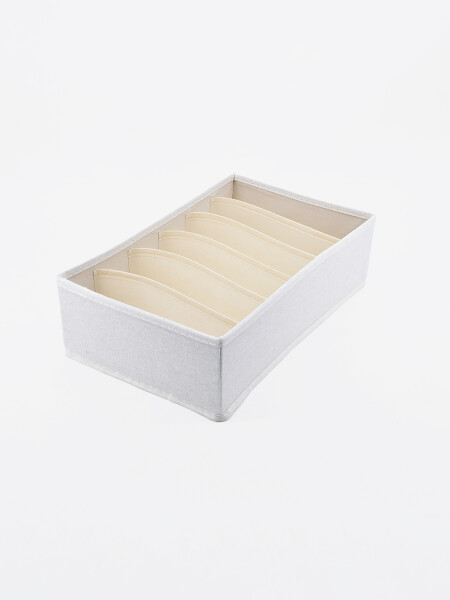 CAJA ORGANIZADORA ROPA INTERIOR CRUDO