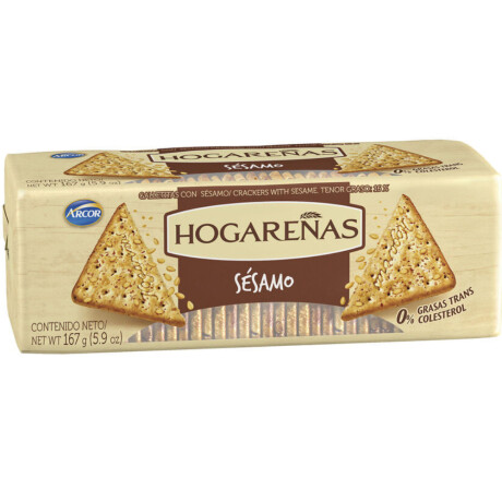 Galletitas Saladas Hogareñas Sésamo 167g Galletitas Saladas Hogareñas Sésamo 167g