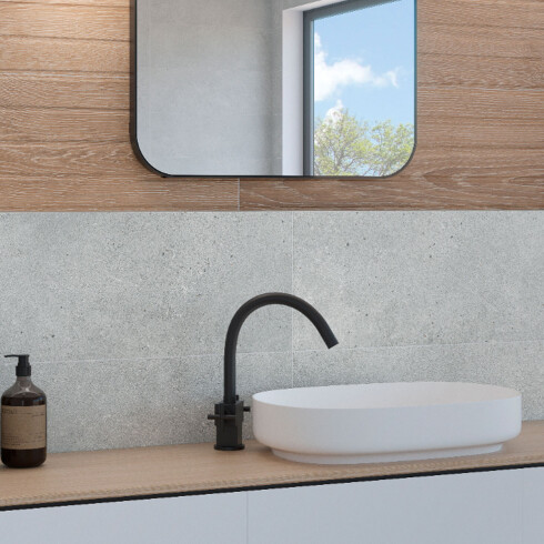 REVESTIMIENTO RECTIFICADO MADERA MATE BEIGE 30X90 CM 000