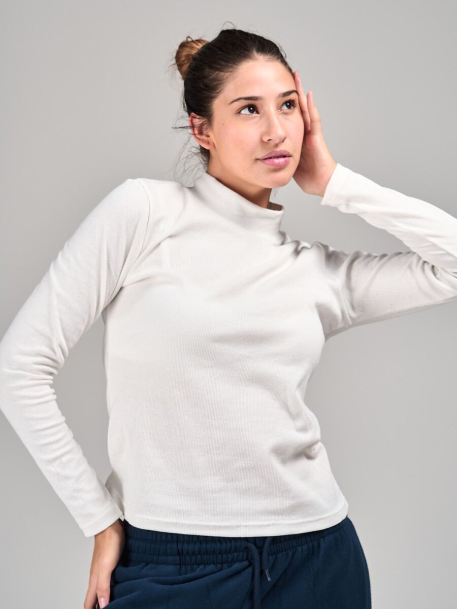 Polera Dama Slowly - Off White 