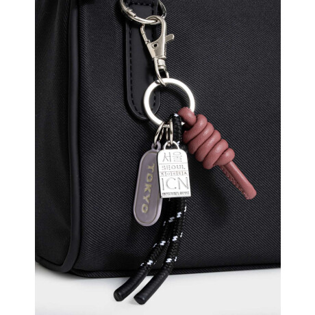 Cartera Bowling Con Charm Negro
