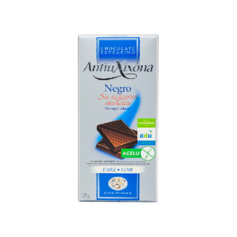 TABLETA ANTIU XIXONA Sin Azúcar Negro Unica