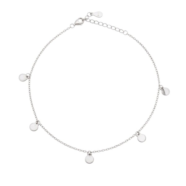 Tobillera force - Dijes circulos - Plata 925 - sin piedra - TO3007 sinpiedra