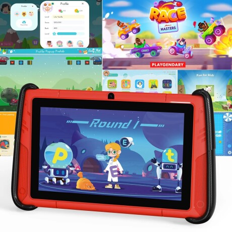 Tablet Pritom K7 Pro Kids Car 7'' A100 4/64GB Rojo