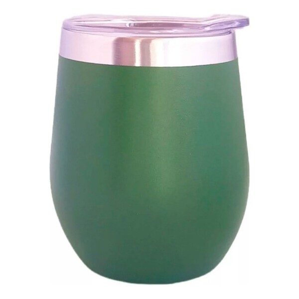 Mate Vaso Térmico 230ml Con Tapa Acero Inoxidable Calidad Color Variante Verde