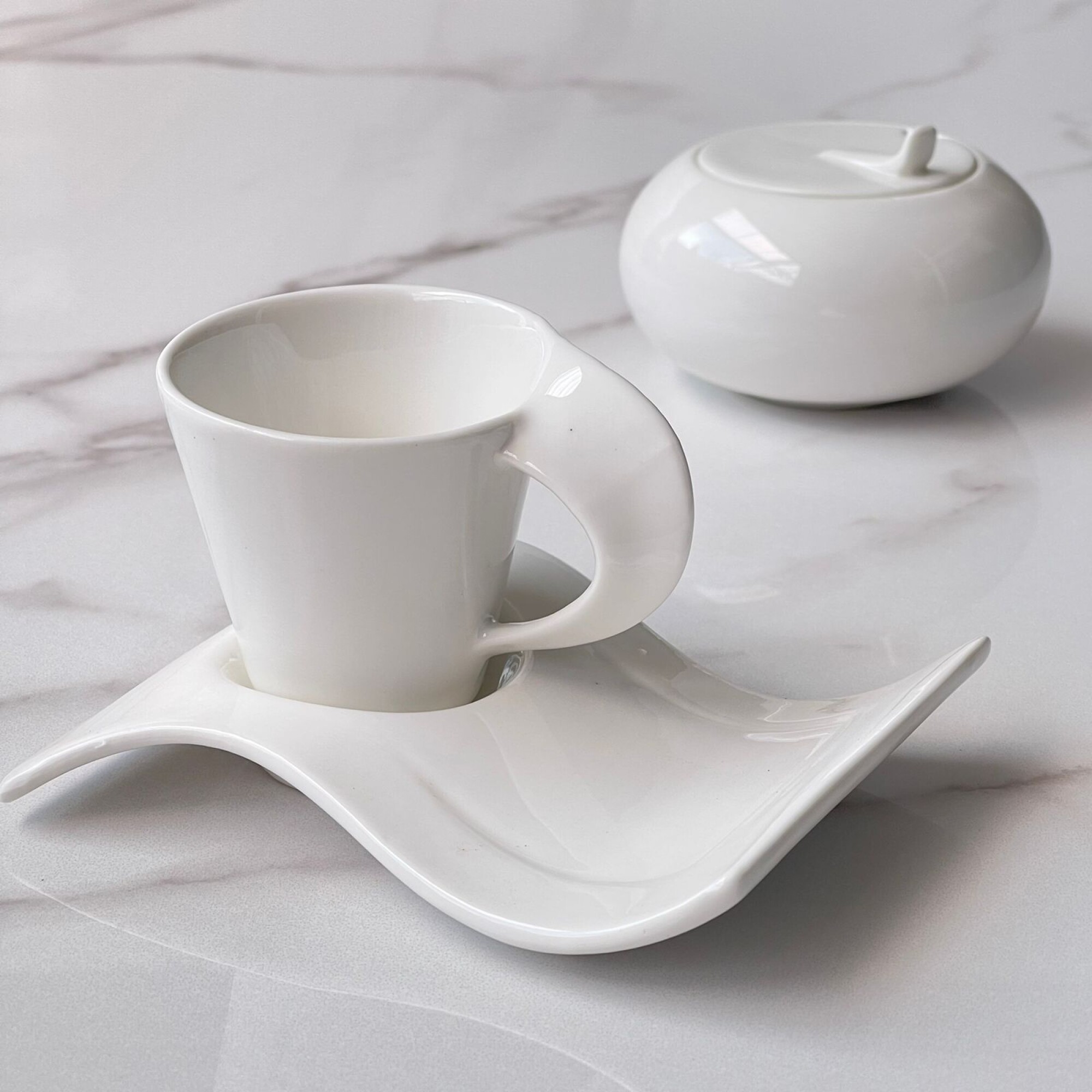 Juego X12 Tazas Té Café Desayuno C/platos Porcelana Blanca