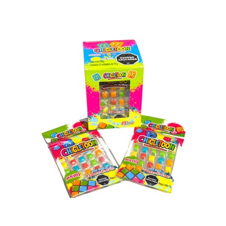 Chicle Mini Chicletoon x 15 Chicle Mini Chicletoon x 15