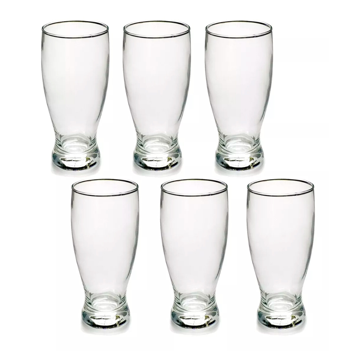 Set x6 Vaso cervecero 360 ml - TRANSPARENTE 