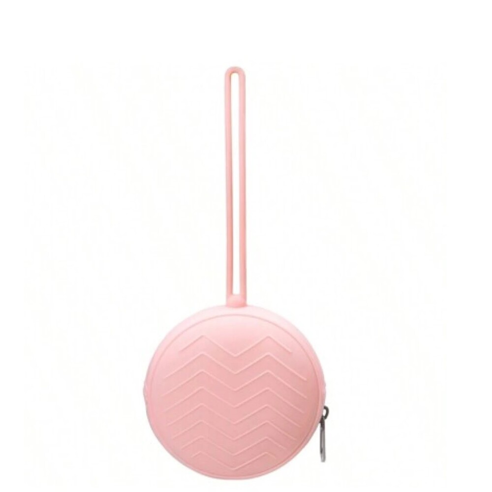 Porta chupete pod de Silicona con cierre rosa