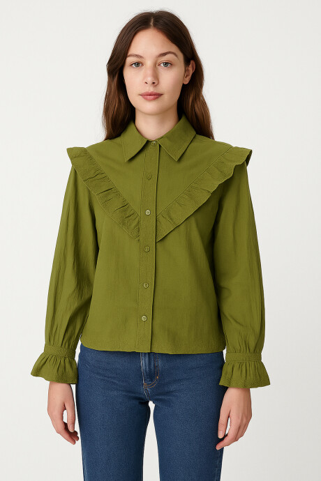 Camisa Hariet Verde Oliva Claro