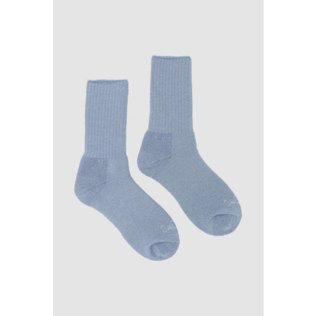 Medias lisas soft Azul piedra