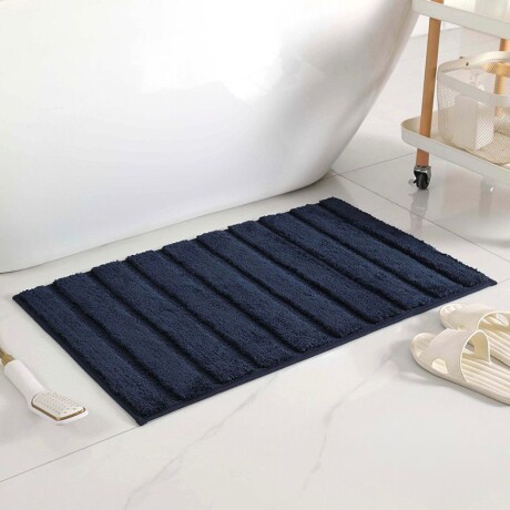 Alfombra de Baño Rectangular con Textura Rayada 82cm x 52cm Alfombra de Baño Rectangular con Textura Rayada 82cm x 52cm