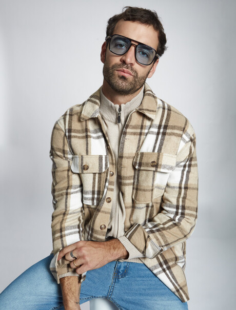 Sobrecamisa beige